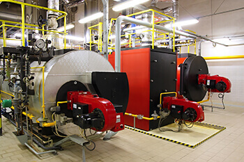 Commercial boiler room